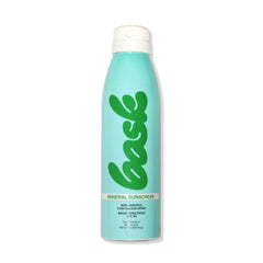 Bask Suncare SPF30 mineral sunscreen spray bottle provides lightweight protection.