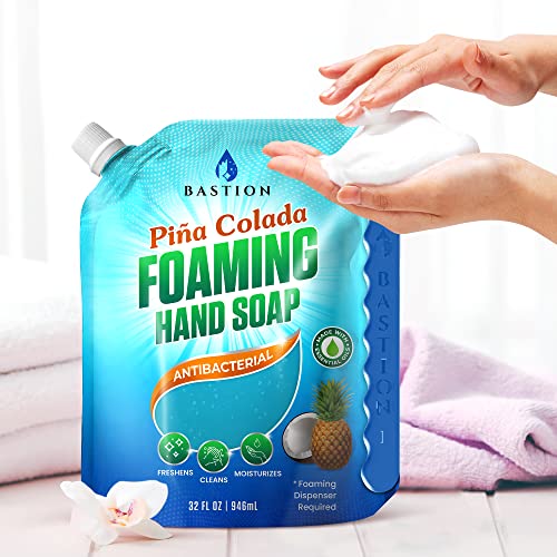 Bastion luxurious foam rinse leaves hands clean with no sticky residue