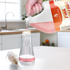 Bastion Pink Grapefruit Foaming Hand Soap fragrance offers uplifting citrus aroma during routines.