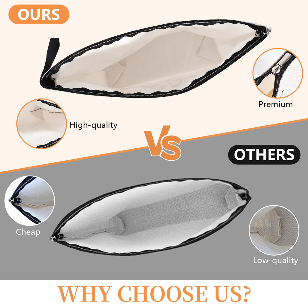 basuwu makeup bag ultra smooth zipper for quick access
