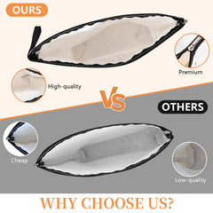 basuwu makeup bag ultra smooth zipper for quick access