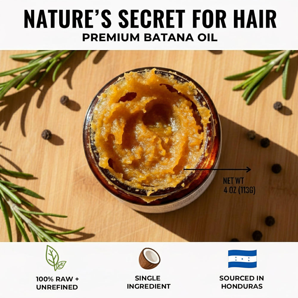 BatanaCo amber packaging preserves potency of Honduran batana oil
