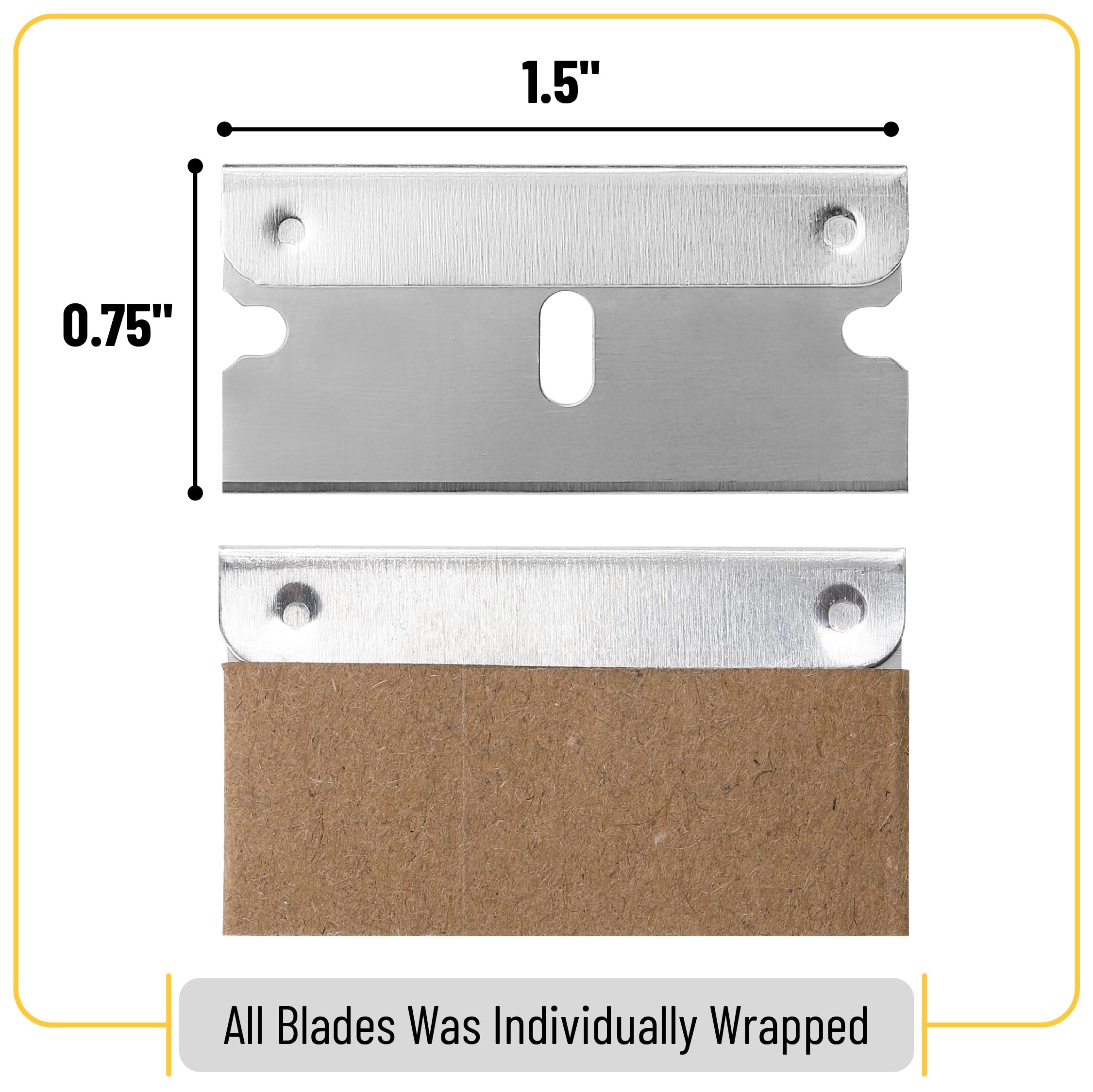 Bates Choice razor blade sharp edge supports clean cuts