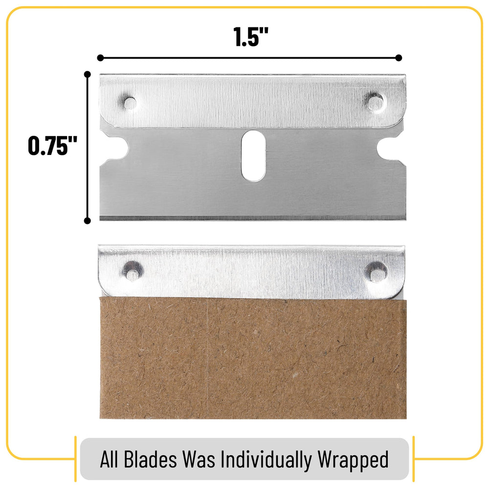 Bates Choice razor blade sharp edge supports clean cuts