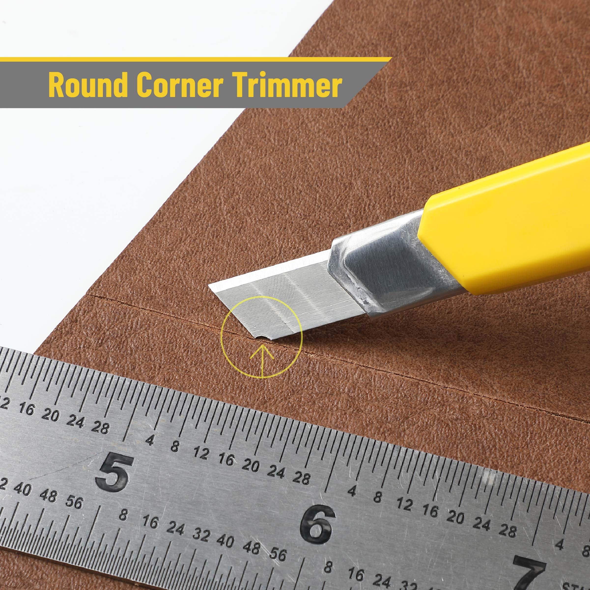 Bates Choice snap-off blades 60-degree angle image emphasizes meticulous detail work.