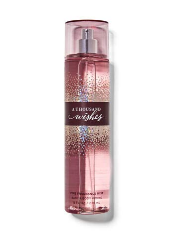 Bath & Body Works A Thousand Wishes body lotion bottle highlighting hydrating formula for smoother skin.