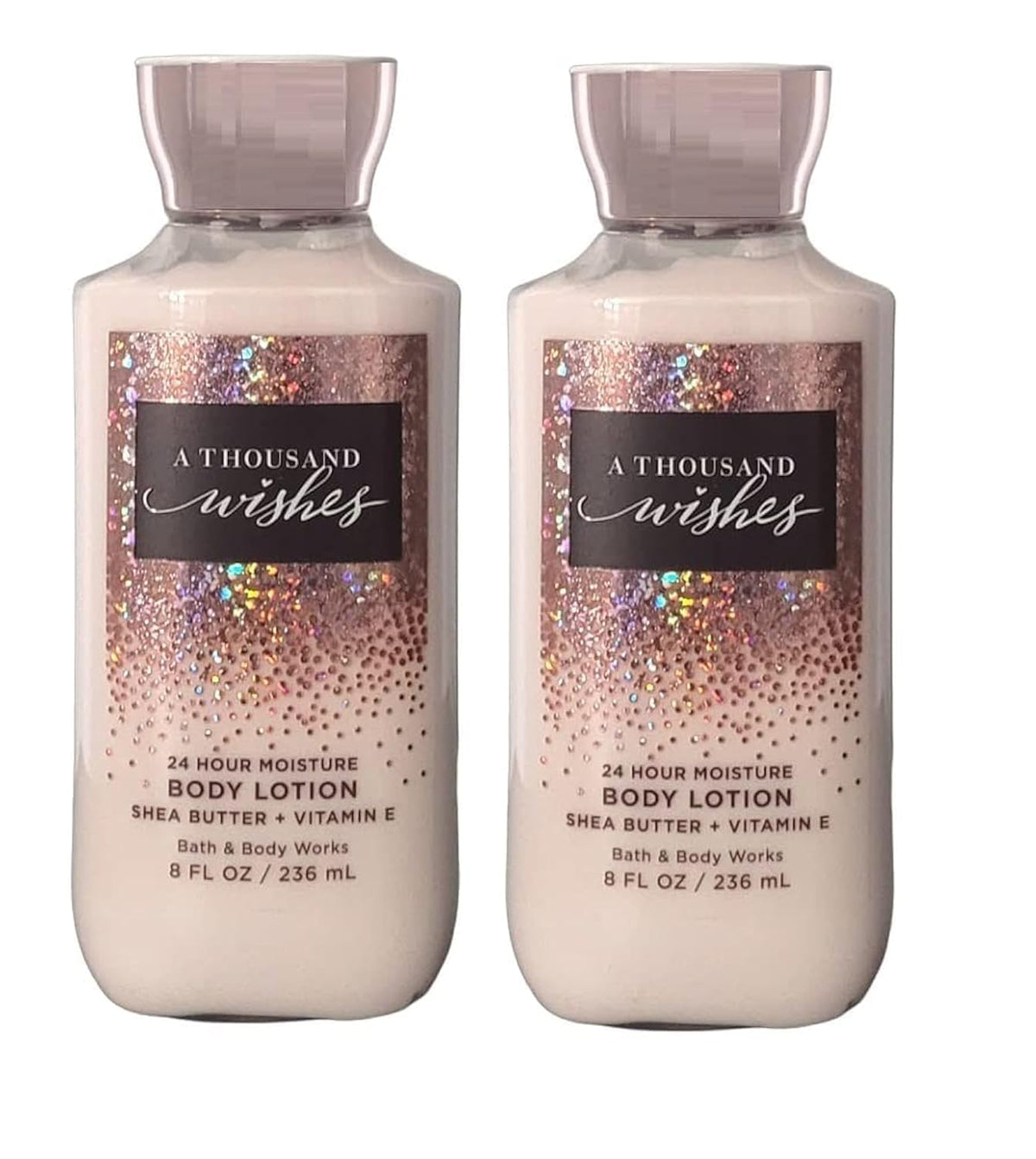 Bath and Body Works A Thousand Wishes Super Smooth Body Lotion 8oz 2-pack delivers lasting moisture and fragrance