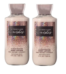 Bath and Body Works A Thousand Wishes Super Smooth Body Lotion 8oz 2-pack delivers lasting moisture and fragrance
