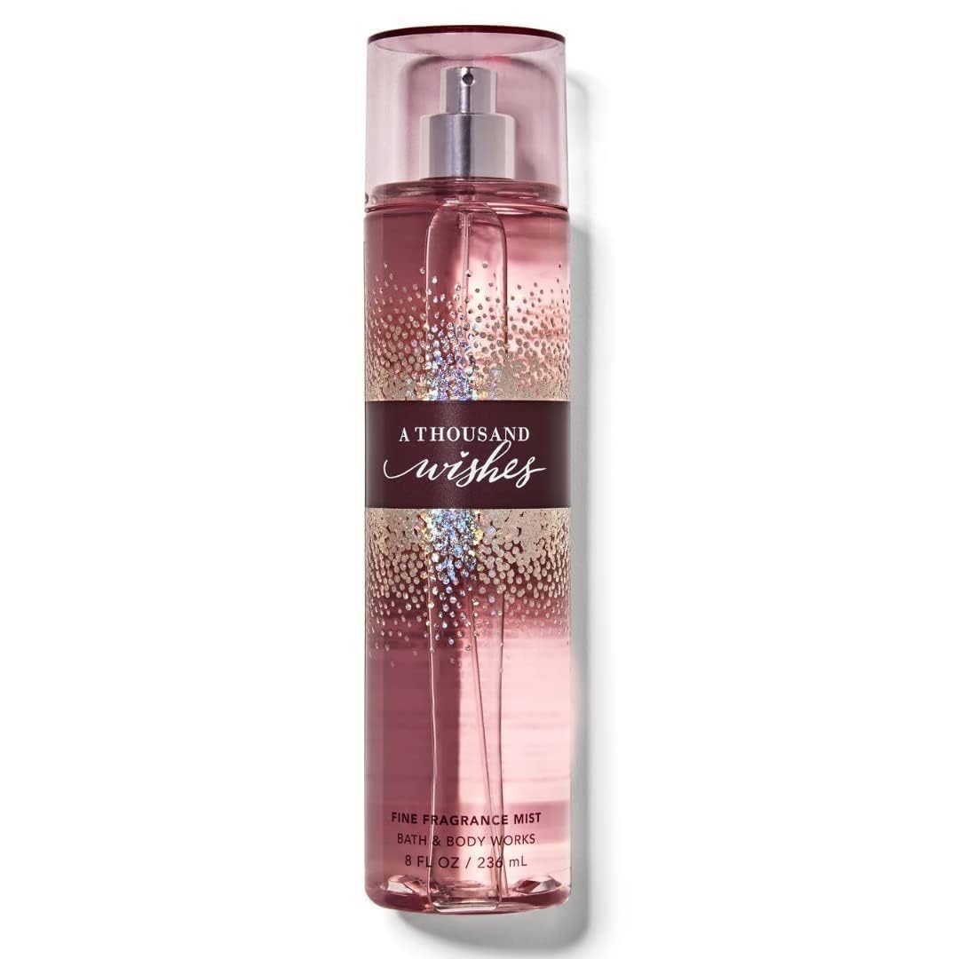 Bath & Body Works A Thousand Wishes bottle-cap closeup emphasizes premium mist quality.