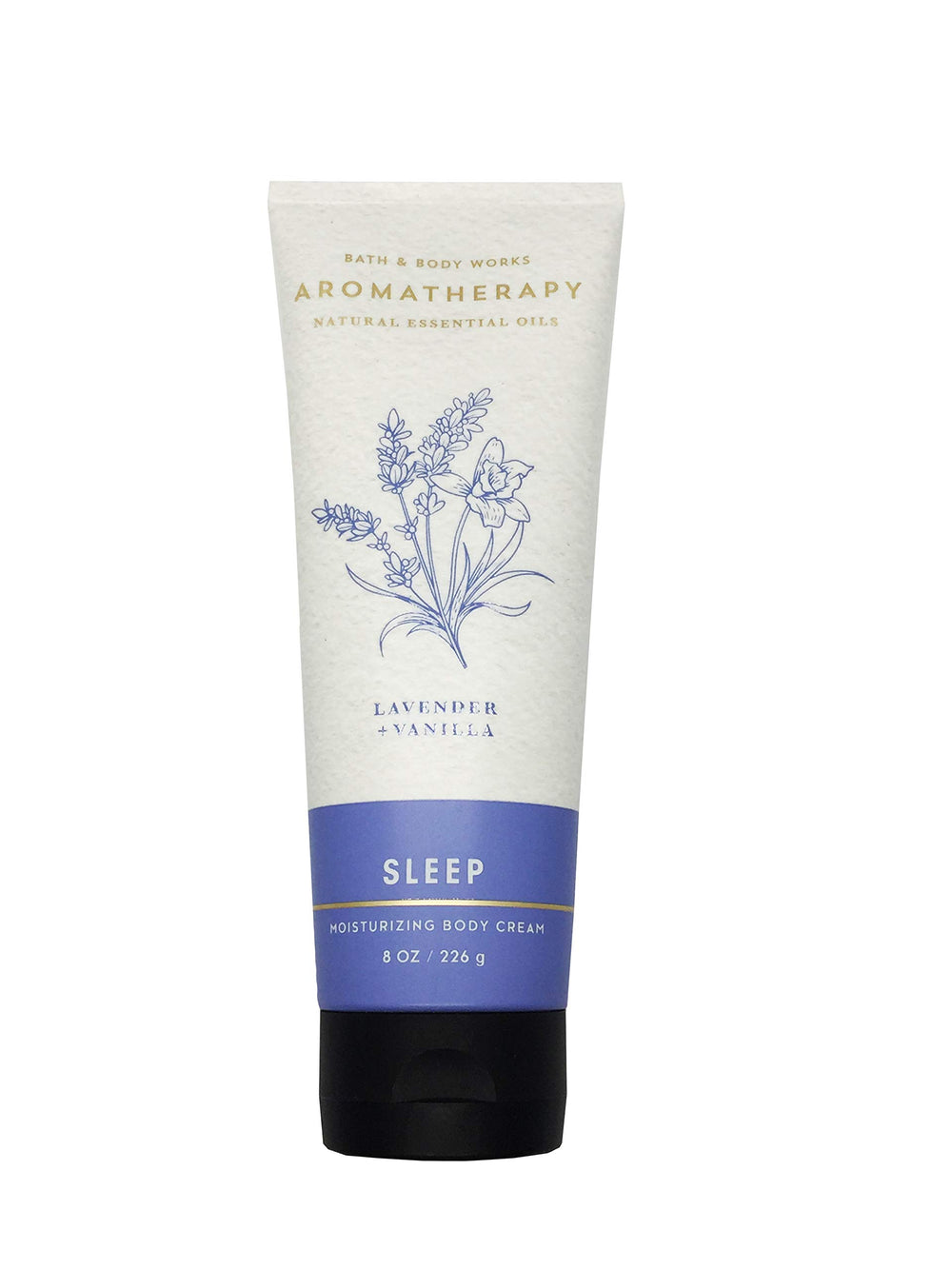 Bath and Body Works Aromatherapy Sleep Lavender Vanilla body cream jar with soothing night-use texture