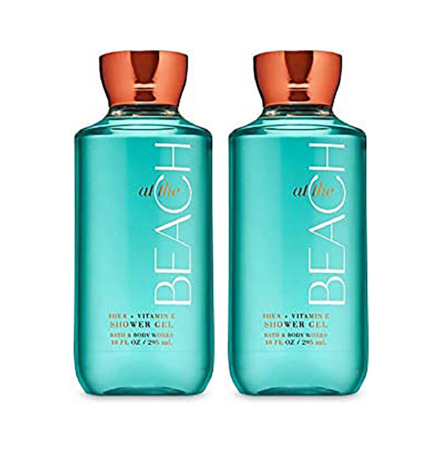 Bath & Body Works At The Beach shower gel bottle delivers refreshing cleanse and skin nourishment.