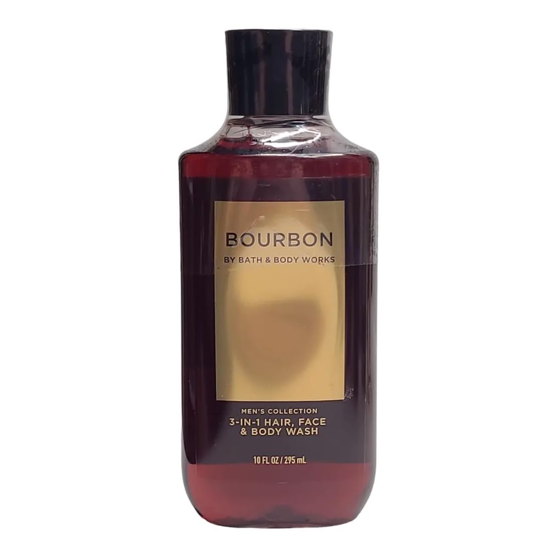 Bath & Body Works Bourbon 3-in-1 bottle delivers a refreshing cleanse for hair, face, and body