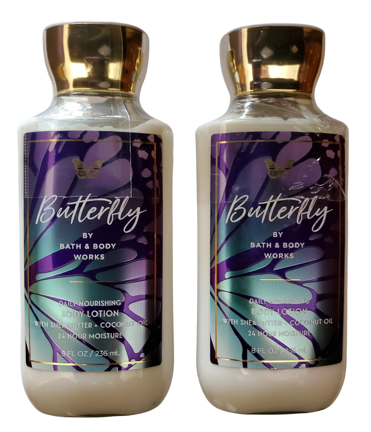Bath & Body Works Butterfly Body Lotion bottle for daily hydration and floral scent.