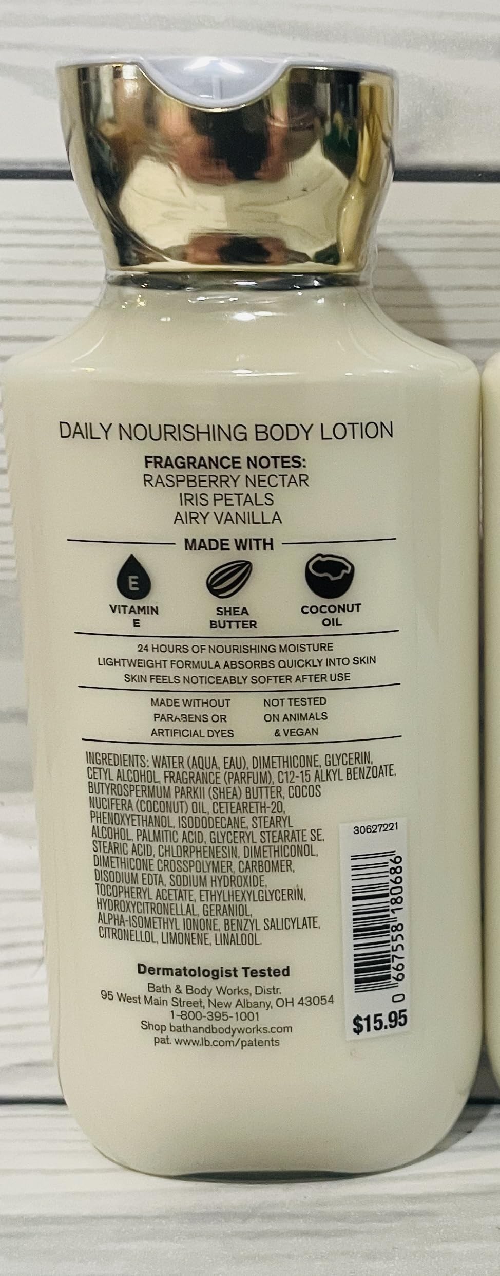 Bath & Body Works Butterfly Body Lotion packaging image shows two bottles for easy restocking.