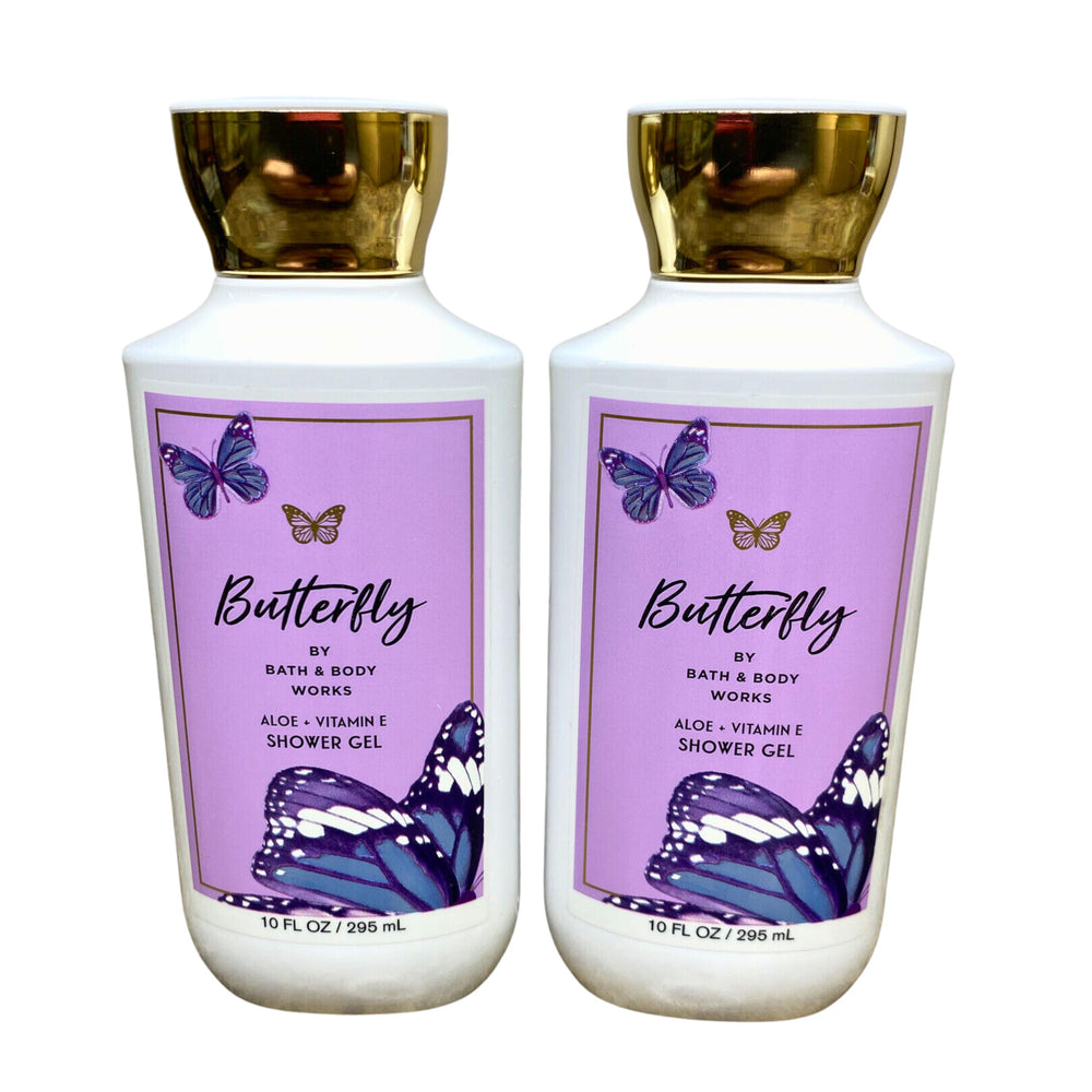 Bath & Body Works Butterfly Shower Gel bottle two-pack for daily refreshing cleanse and fragrance