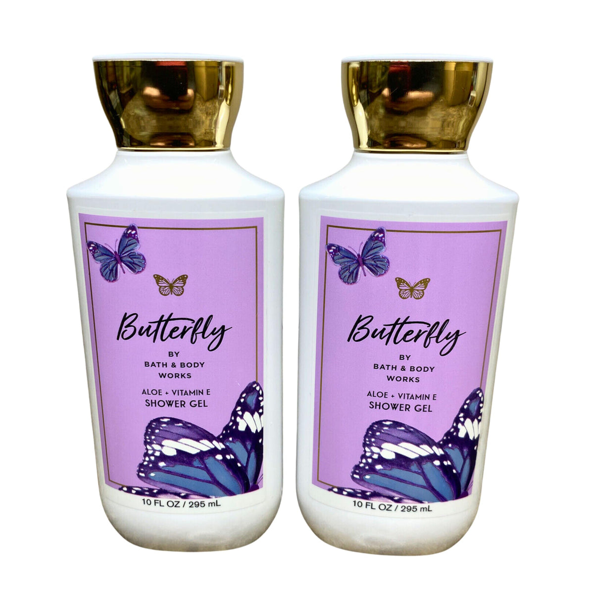 Bath & Body Works Butterfly Shower Gel bottle two-pack for daily refreshing cleanse and fragrance