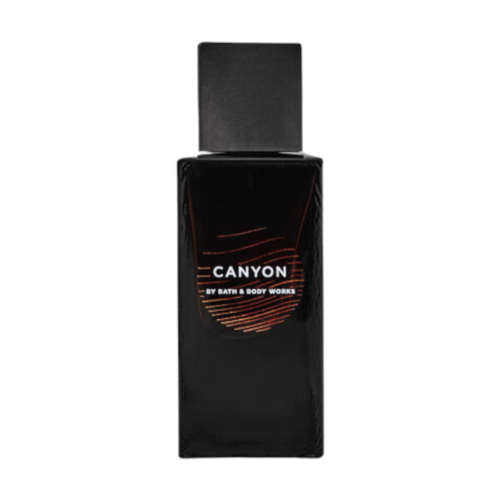Bath & Body Works Canyon men's fragrance spray bottle showing a woodsy profile for daily wear.