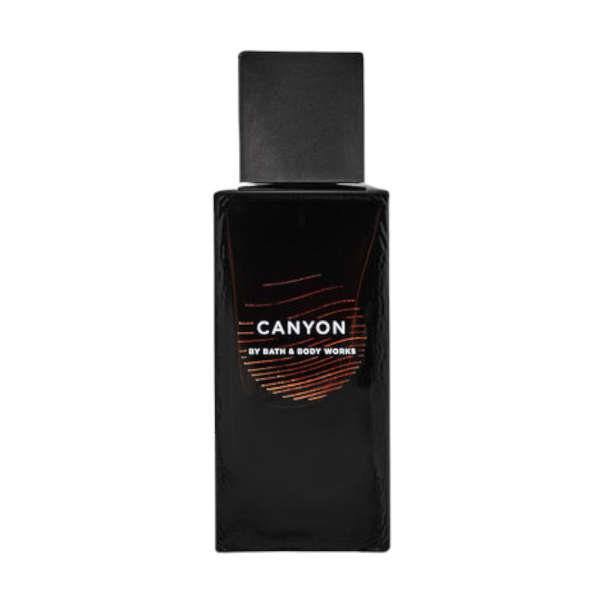 Bath & Body Works Canyon men's fragrance spray bottle showing a woodsy profile for daily wear.