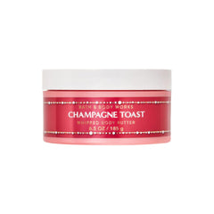 Bath & Body Works Champagne Toast body butter packaging showing 6.5 oz size and shimmer