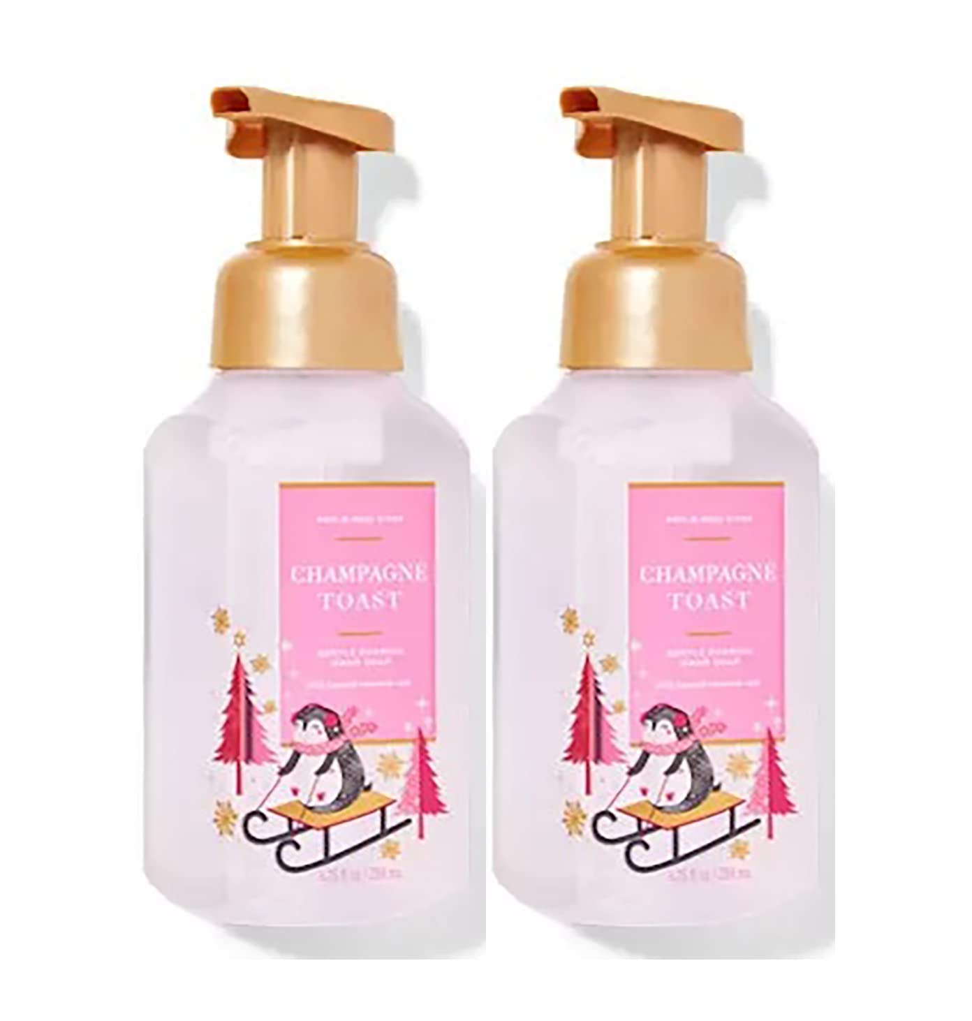 Bath & Body Works Champagne Toast foaming hand soap bottle for gentle cleansing and light fragrance.