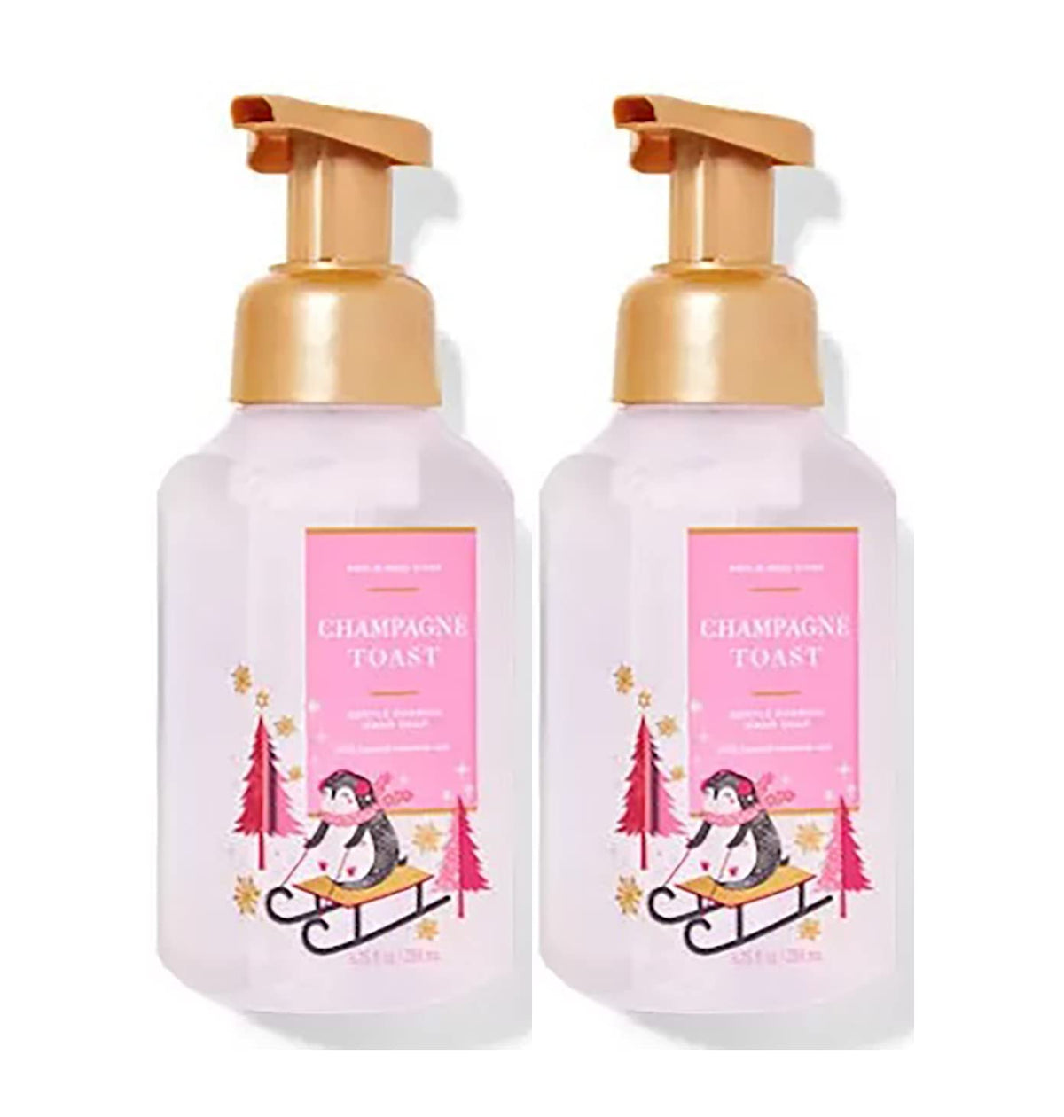 Bath & Body Works Champagne Toast foaming hand soap bottle for gentle cleansing and light fragrance.