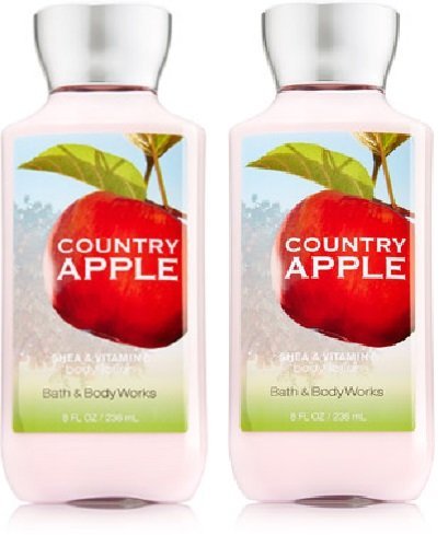 Bath and Body Works Country Apple lotion bottle for daily hydration and orchard-inspired fragrance.