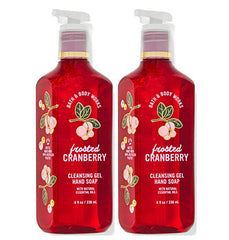 Bath & Body Works Deep Cleansing Gel Hand Soap Frosted Cranberry two-pack for refreshing hand cleaning