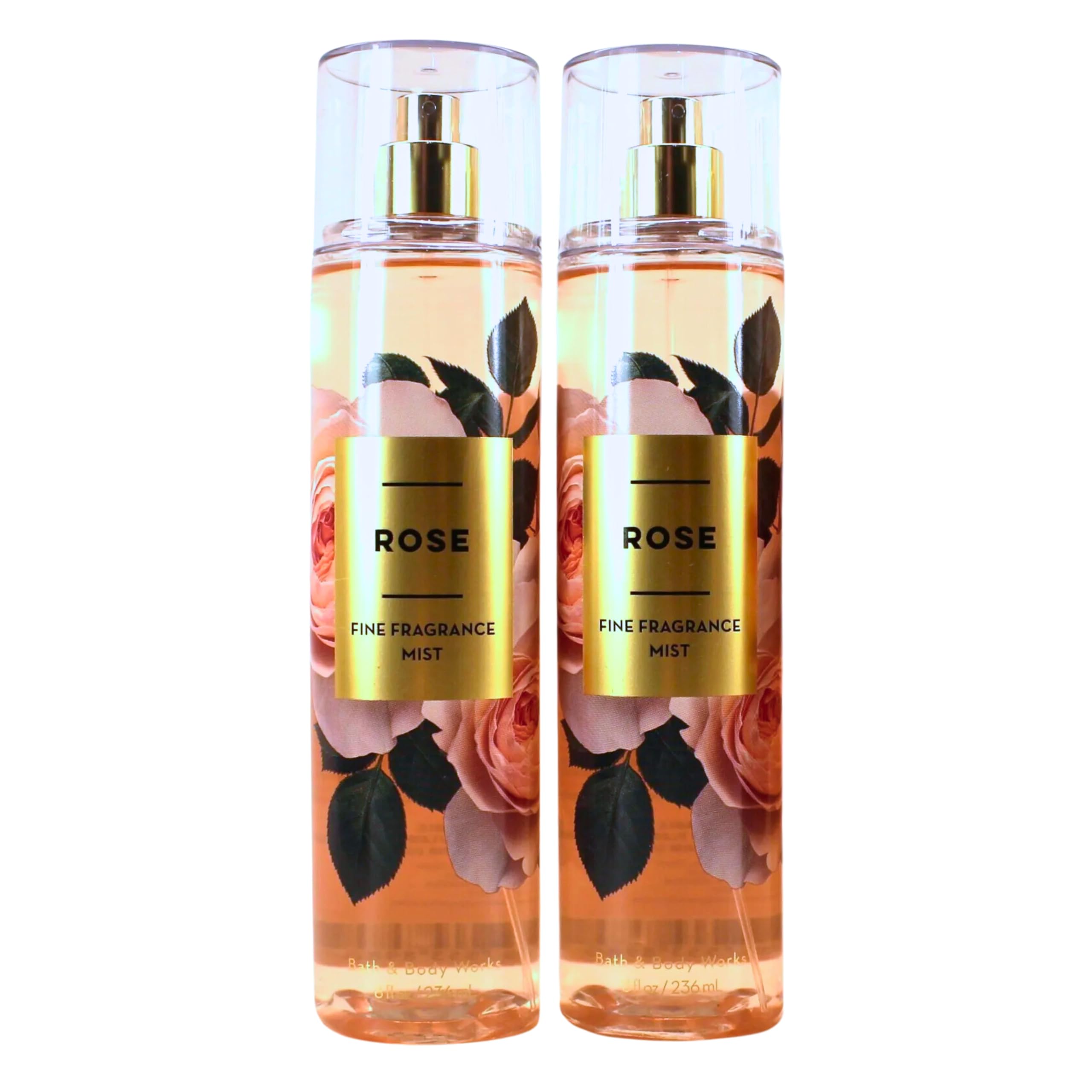Bath & Body Works Fine Fragrance Mist Rose set with two 8oz bottles for daily refresh and layering.