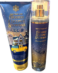 Bath & Body Works Frosted Coconut Snowball mist-cream set for everyday pampering and winter fragrance