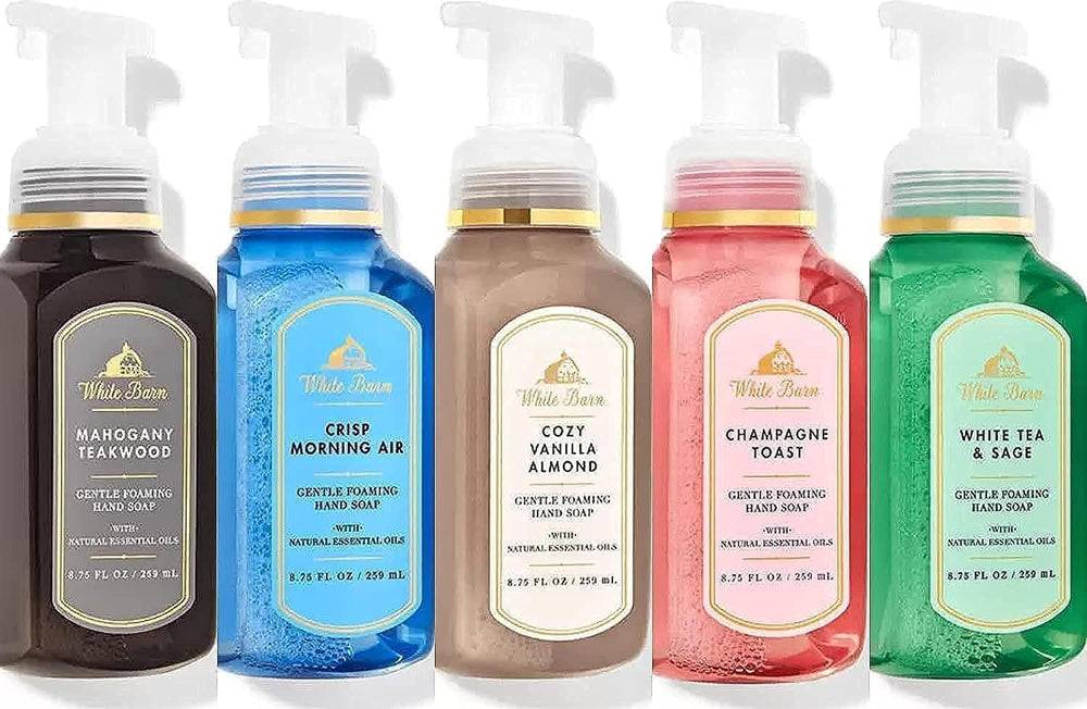 Bath & Body Works Gentle Foaming Hand Soap Kitchen Basics Cozy Vanilla Almond pour delivers fragrance and lather