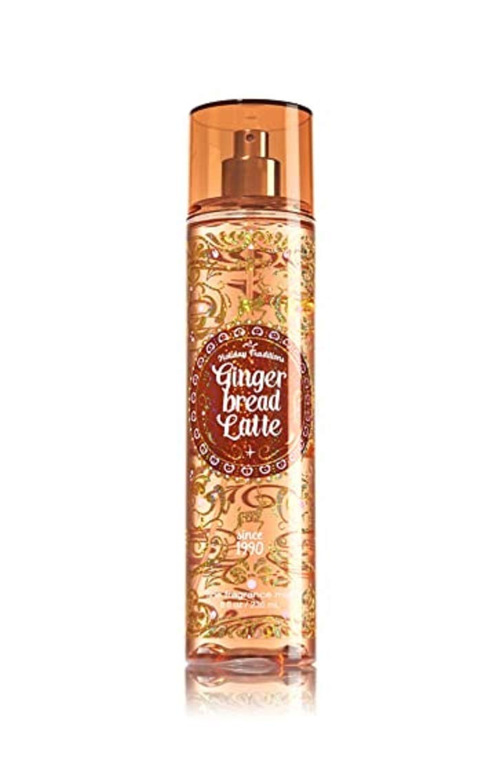 Bath & Body Works Gingerbread Latte fragrance mist ingredients-closeup, warm spice notes highlighted.