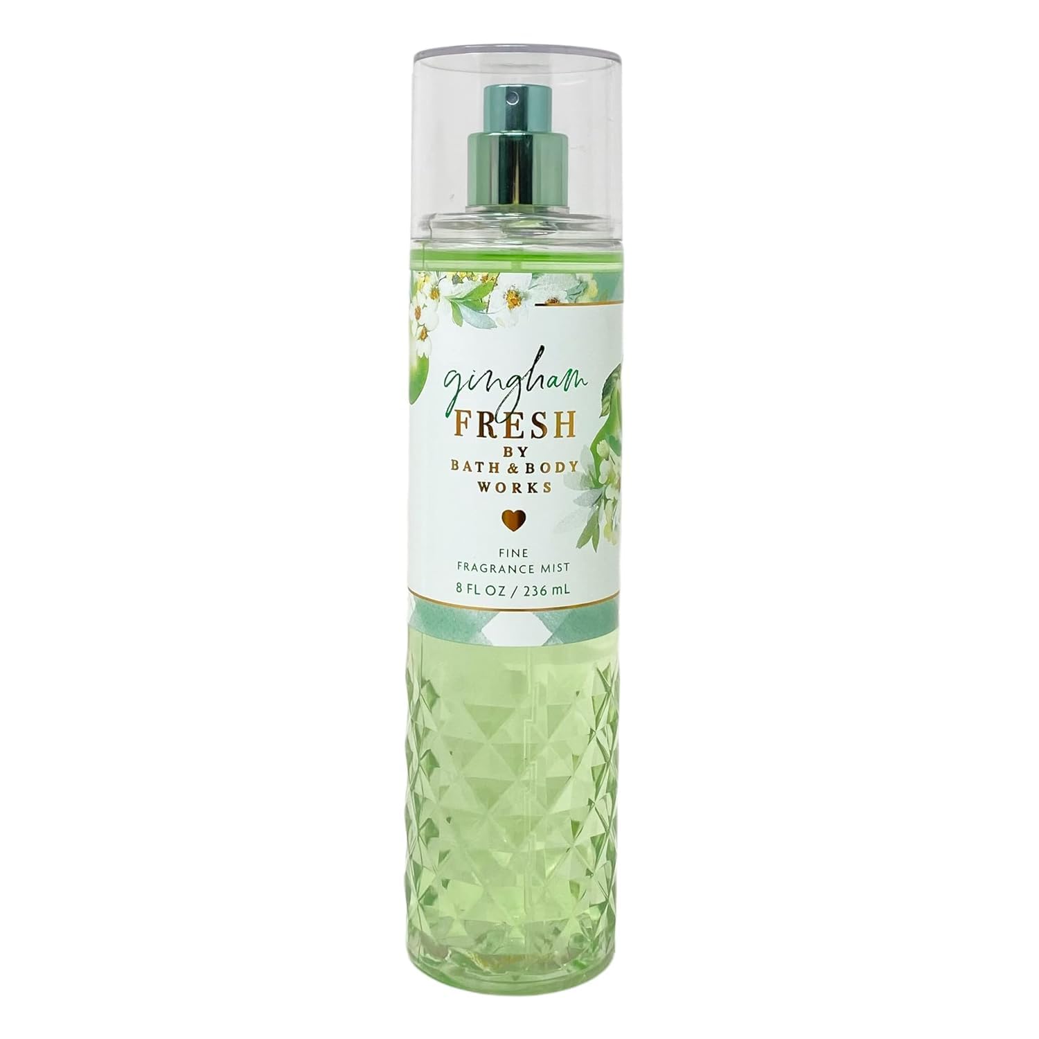 Bath & Body Works Gingham Fresh body spray bottle delivers a light, refreshing fragrance for all-day layerable scent