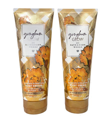 Bath & Body Works Gingham Glow body cream pack of 2 front label shows rich hydration