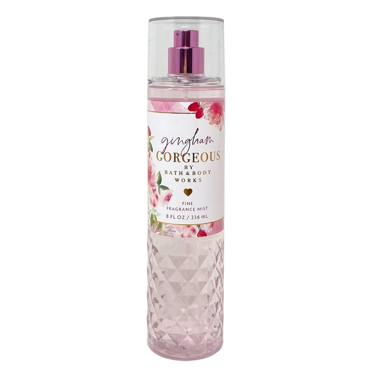 Bath & Body Works Gingham Gorgeous bottle pump enables easy, light fragrance for everyday freshness.