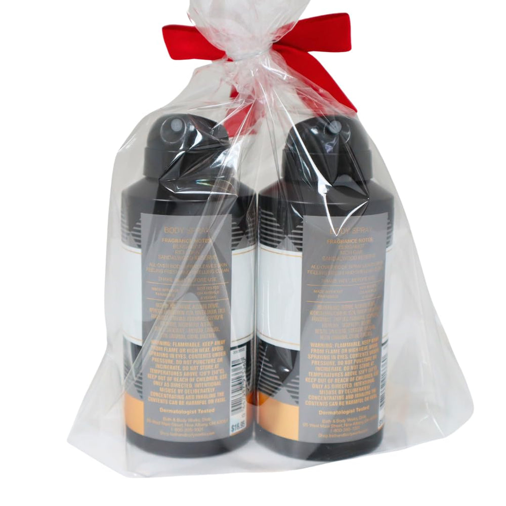 Bath & Body Works Gingham Legend 3.7 oz bottles in package suggest travel-friendly freshness
