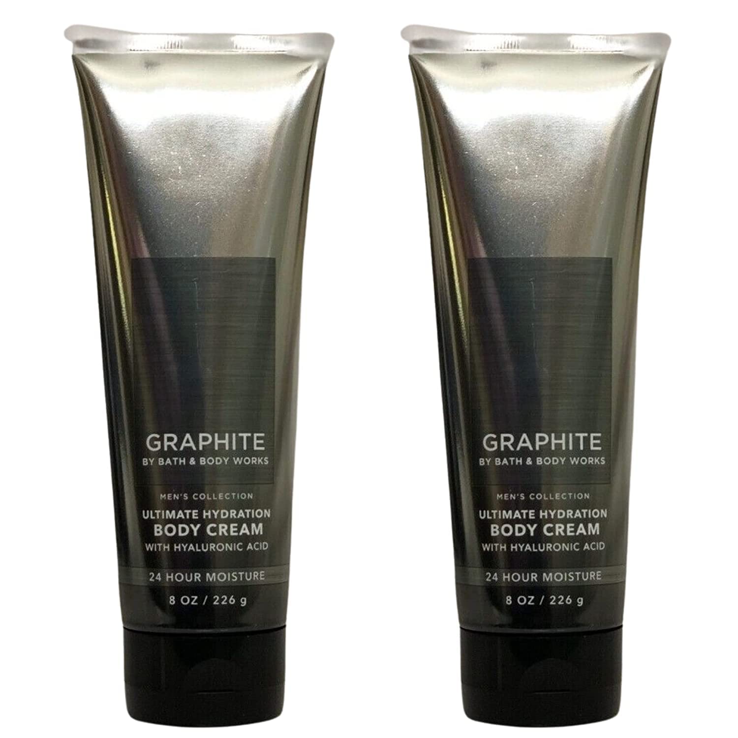 Bath & Body Works Graphite cream bottle with sage, bergamot and leather scent for daily moisture.