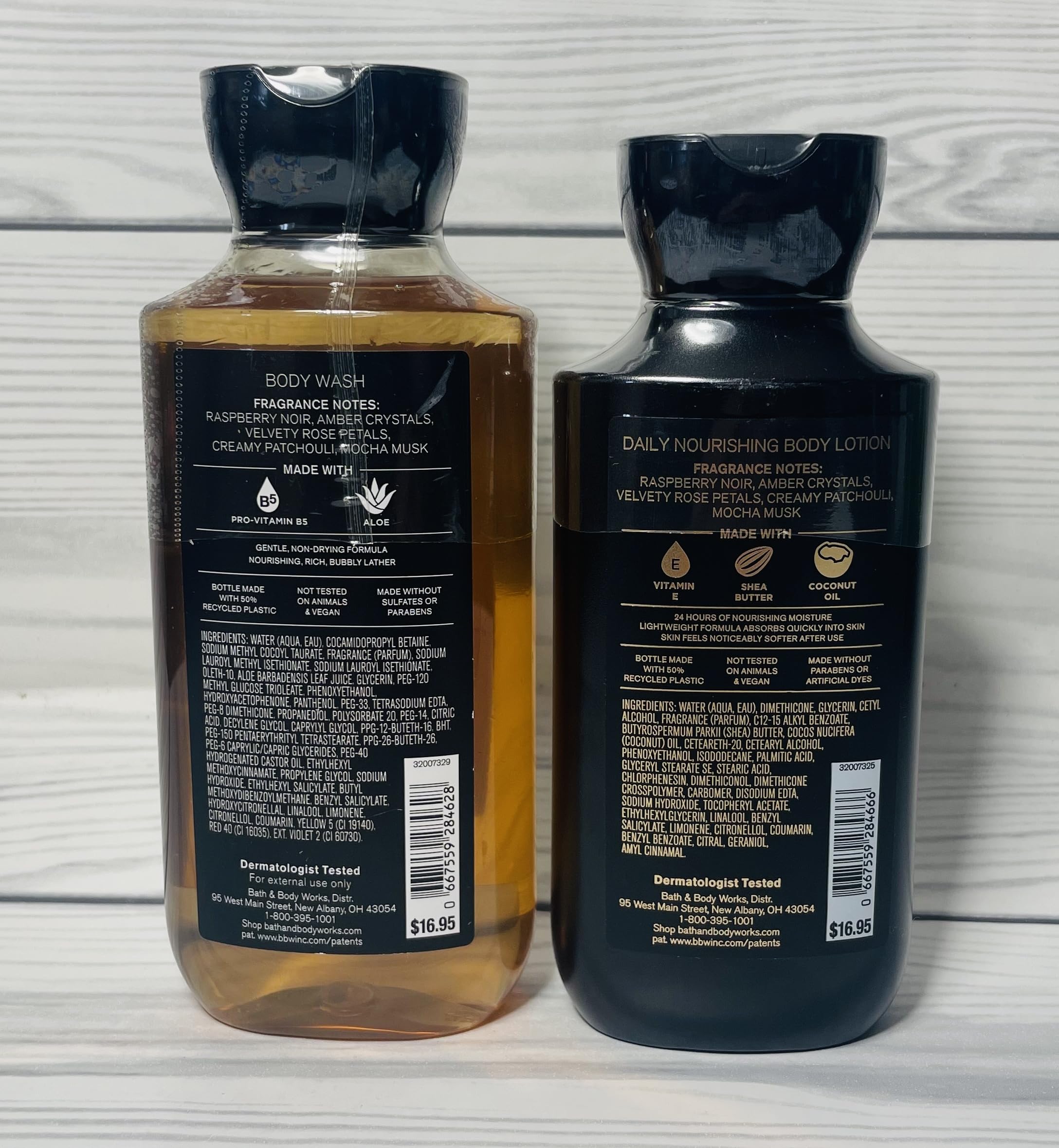 Bath & Body Works Into The Night body wash bottle close-up for refreshing cleansing and fragrance.