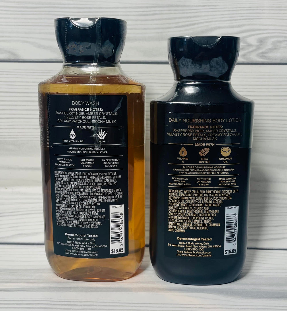 Bath & Body Works Into The Night body wash bottle close-up for refreshing cleansing and fragrance.