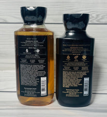 Bath & Body Works Into The Night body wash bottle close-up for refreshing cleansing and fragrance.