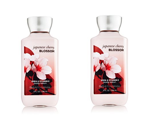 Bath & Body Works lotion with Japanese cherry blossom scent for skin hydration.