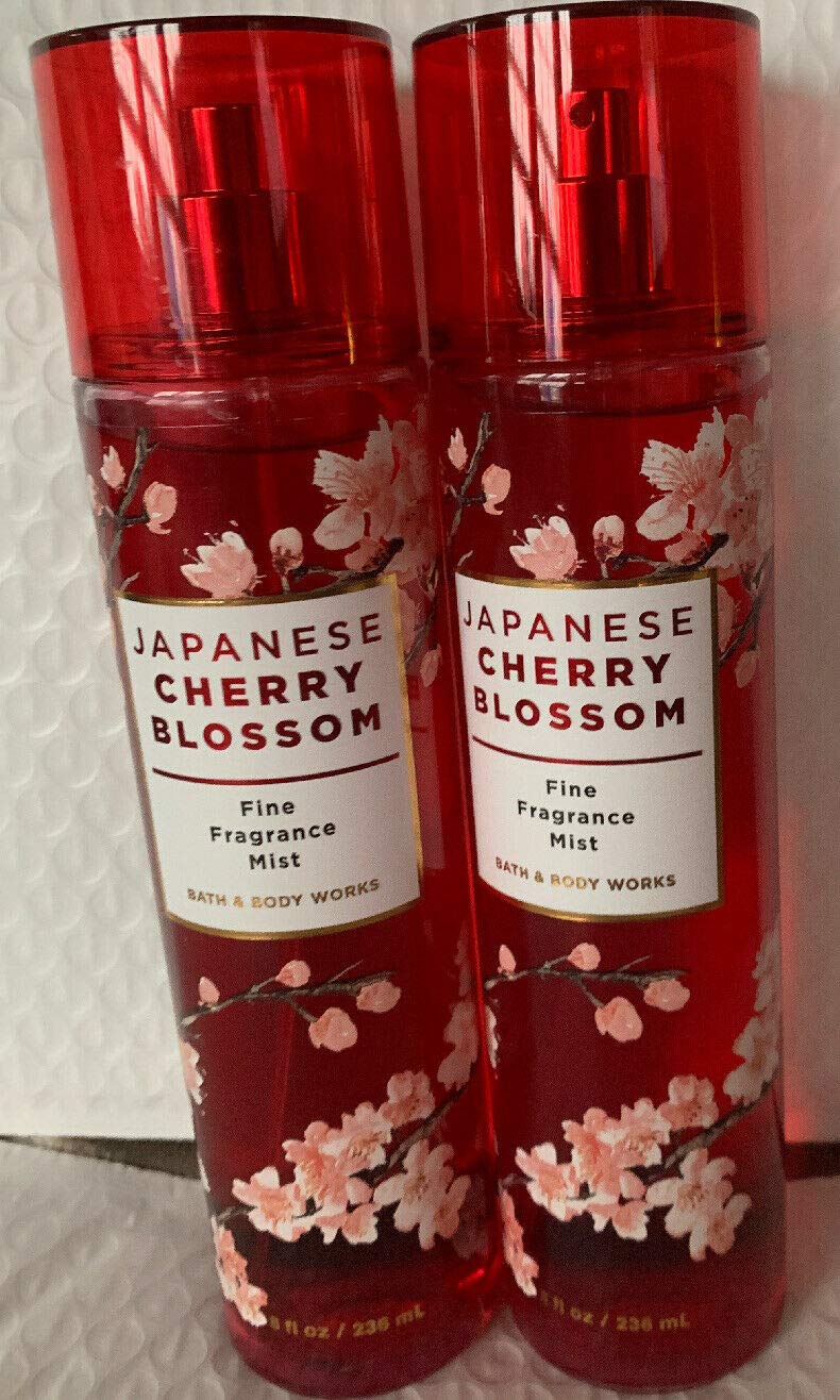Bath and Body Works Japanese Cherry Blossom mist bottle set for everyday fragrance.