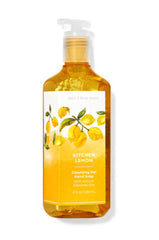 Bath & Body Works Kitchen Lemon cleansing gel bottle for clean, soft hands with citrus aroma