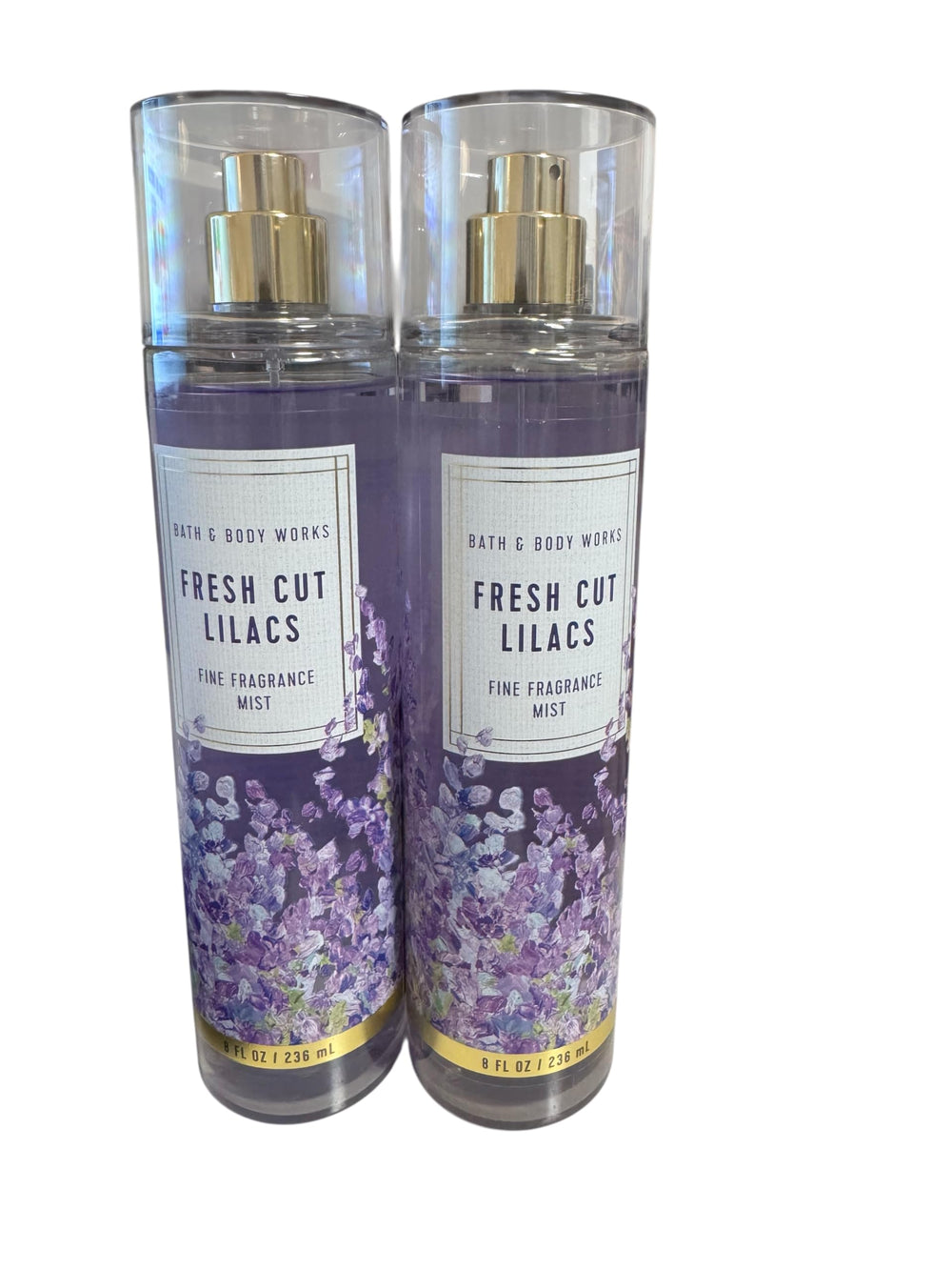 Bath & Body Works Lilas Recien Cortadas, niebla perfumada en botella 8oz para uso diario.