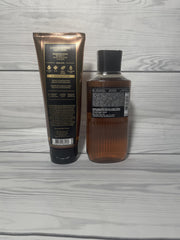 Bath & Body Works Mahogany Teakwood body cream 8oz jar, rich hydration with vitamin E and shea.