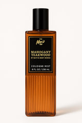 Bath & Body Works Mahogany Teakwood Cologne Mist 8oz bottle, woodsy, long-lasting scent for daily wear.