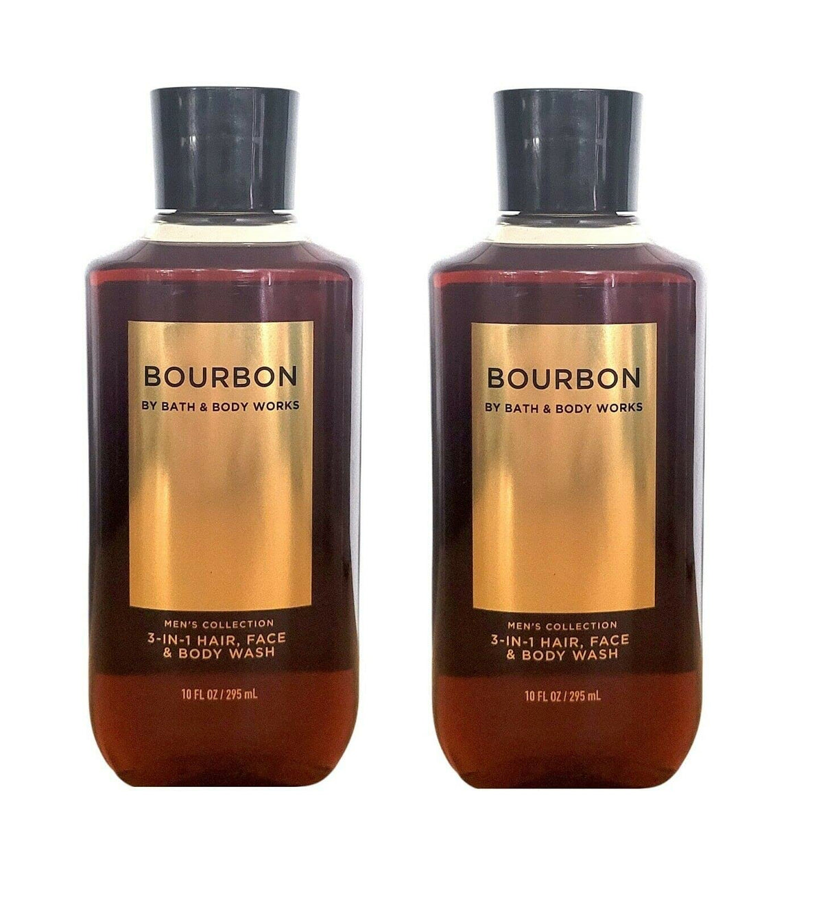 Bath and Body Works Men Bourbon 3-in-1 wash highlights hair, face and body refresh.
