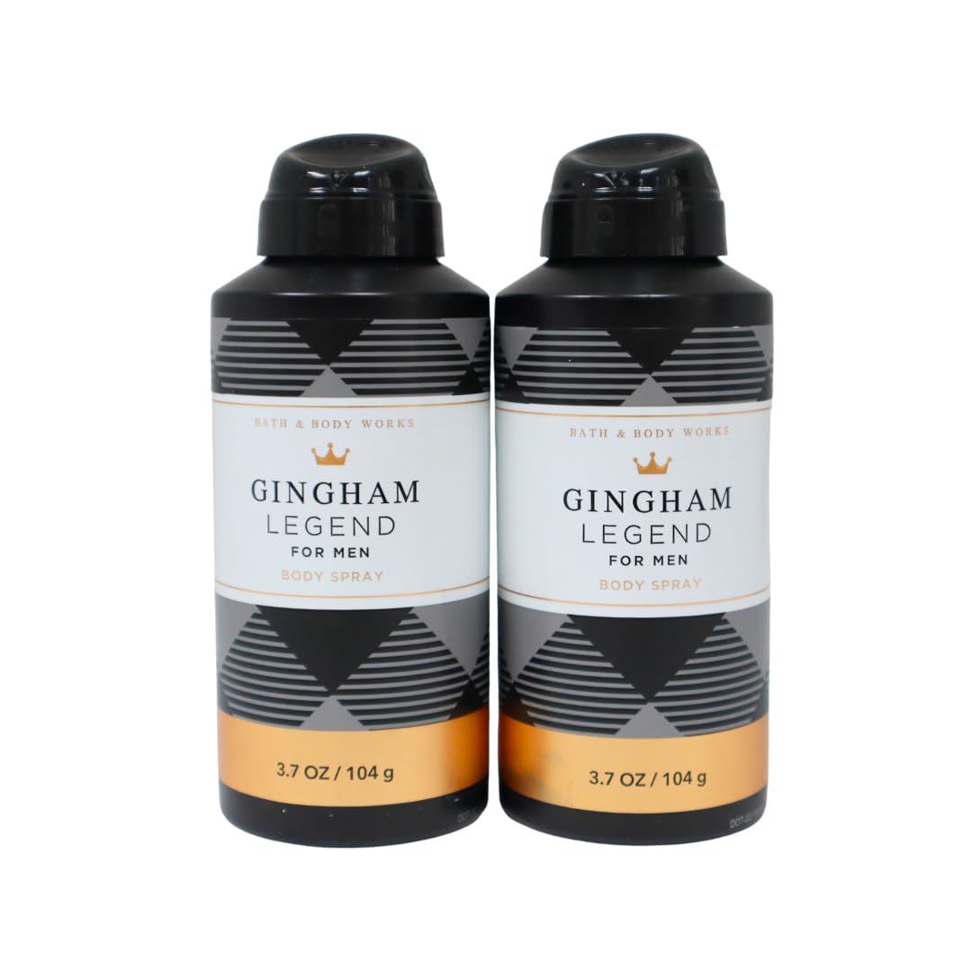 Bath & Body Works Gingham Legend gift-set close-up with red bow for holiday gifting