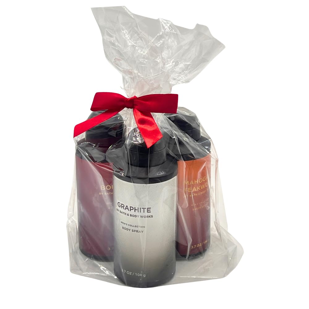 Bath & Body Works Graphite deodorizing spray bottle with bold sage and leather notes emphasis.