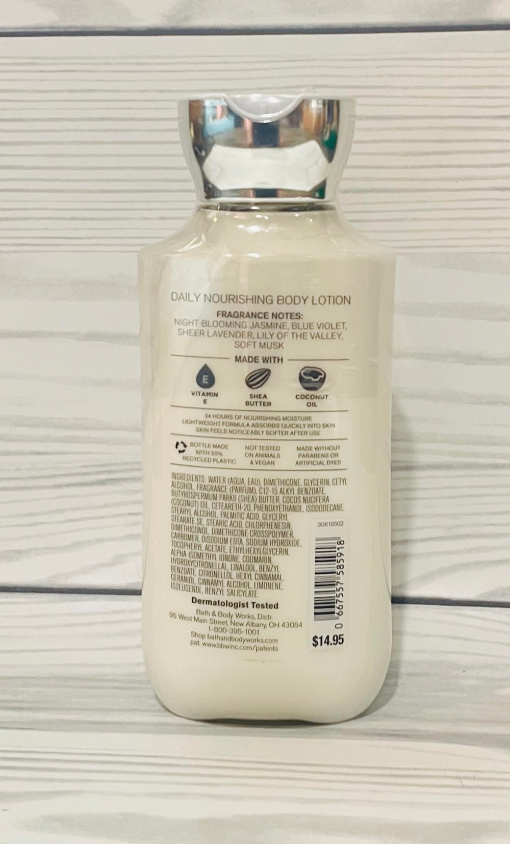 Bath and Body Works Moonlight Path 8oz lotion bottles provide gentle hydration and scent.