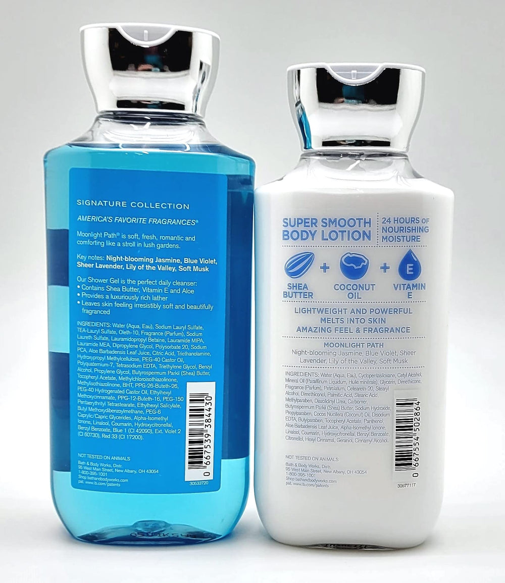 Bath & Body Works Moonlight Path lotion bottle ready for daily skin nourishment.